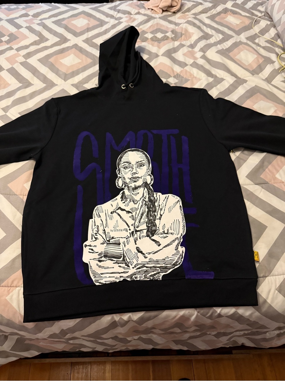 Bricks & Butter Sade Adu Smooth Operator Hoodie Black L NWT Streetwear Pullover